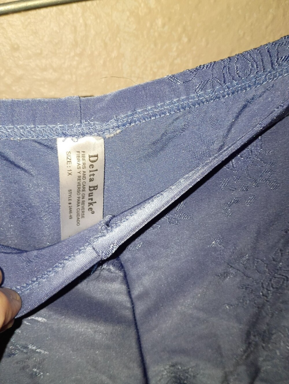 ๐ 6/$10 SALE Delta Burke Size 1X Fits Like Lrg/XL Camisole & Shorts Set - Picture 6 of 7